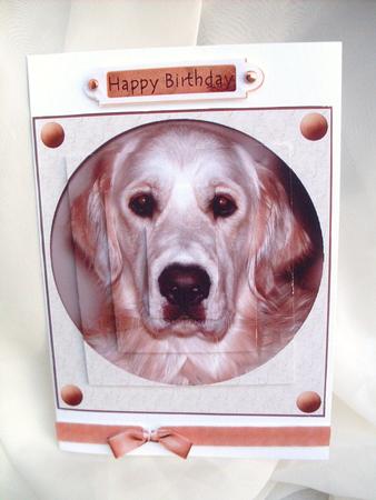 Golden Retriever Dog Topper by Ann Ramsell