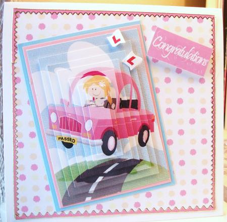 Passed Driving Test/ Good Luck Pink Pyramid by Ann Ramsell