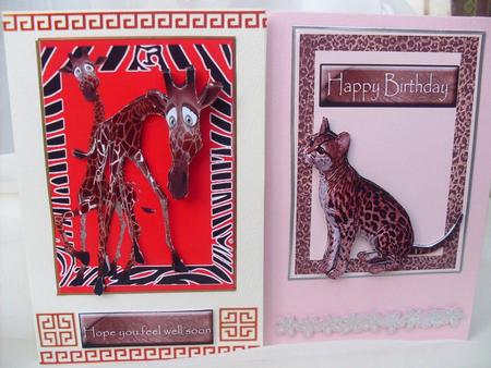 Jungle Mates Wild Cat and Elephant by Ann Ramsell