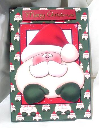Santa Card Front by Ann Ramsell