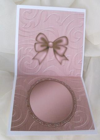 Elegant Metallic Greetings Matching Insert Square Landscape by Ann Ramsell