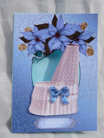 New Baby Boy Frame and Decoupage by Ann Ramsell
