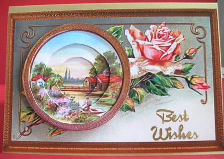 Vintage Village and River Scene Tunnel Sheet by Ann Ramsell