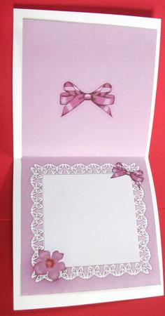 Pretty Viola Matching Insert Square Landscape by Ann Ramsell