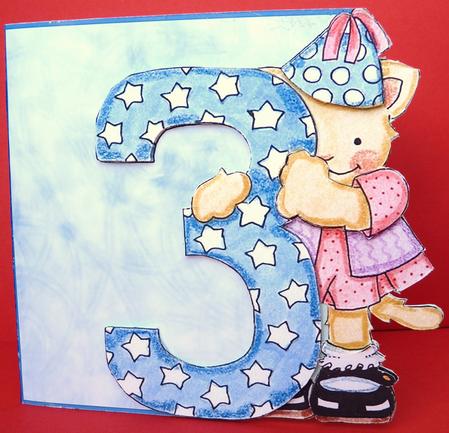 3rd Birthday Quick Card by Ann Ramsell