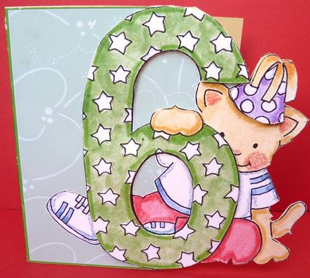 6th Bairthday Quick Card by Ann Ramsell