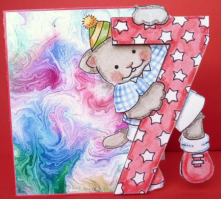 7th Birthday Quick Card by Ann Ramsell