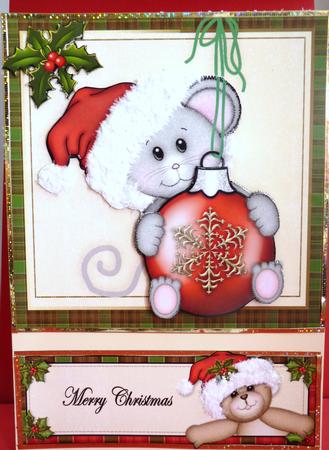 Mousey at Christmas by Ann Ramsell