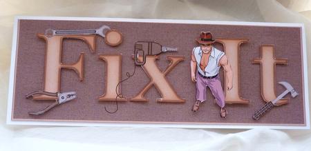 Fix It Large Dl Card Front with Step-by-step by Ann Ramsell