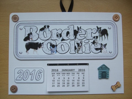 Border Collie Name Sign by Ann-Marie Lawson