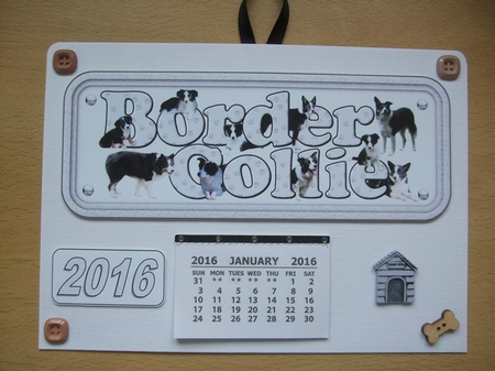 Border Collie Name Sign by Ann-Marie Lawson