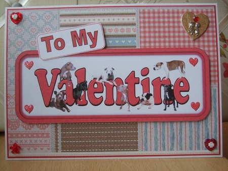 Staffie Valentine Name Sign by Ann-Marie Lawson