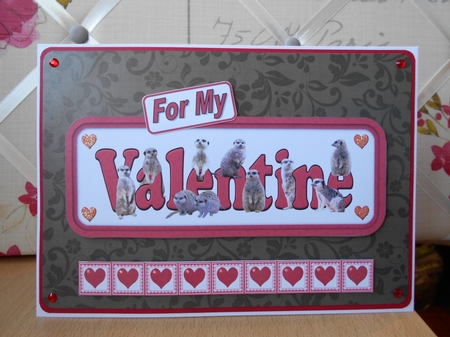 Meerkat Valentine Sign by Ann-Marie Lawson