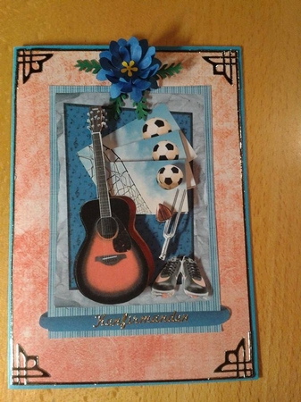 Guitar & Football by Ann-Marie Mathiesen