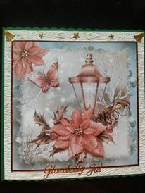Beautiful Christmas Lantern Topper by Ann-Marie Mathiesen