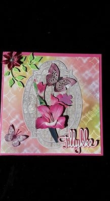 3 pcs. 3D floral toppers step by step by Ann-Marie Mathiesen