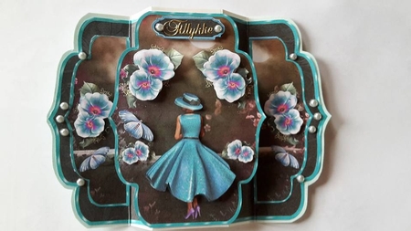 Moon Fleurs 3 -  Quick & Easy Pop-out Card Mini-kit by Ann-Marie Mathiesen