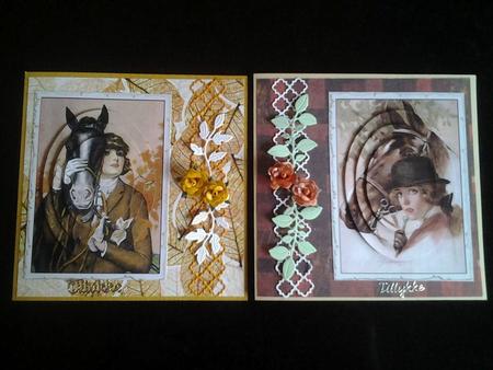 Double Value - Easy Card Toppers, Vintage Horses by Ann-Marie Mathiesen
