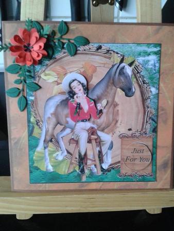 Western Woods Pinup Topper with Layers by Ann-Marie Mathiesen