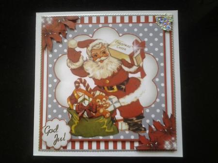 Here Comes Santa Claus Card Front Kit by Ann-Marie Mathiesen