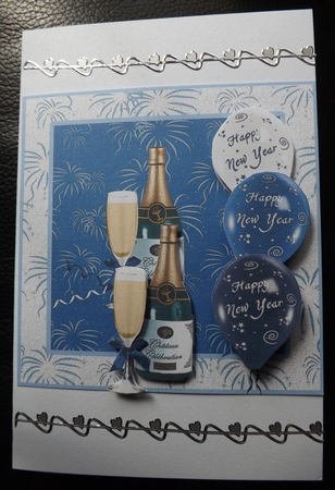 New Year Balloons & Champagne by Ann McKenzie