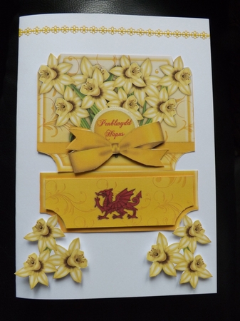 St. David's Day Greeting Card Easel by Ann McKenzie