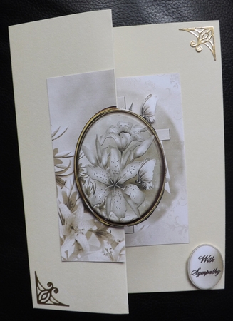 Sympathy Cross No Holes Cut and Fold Mini Kit by Ann McKenzie