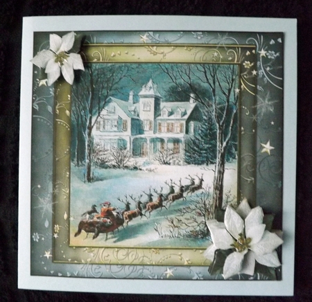 Dashing Through the Snow Topper & Decoupage by Ann McKenzie