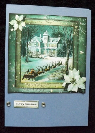 Dashing Through the Snow Topper & Decoupage by Ann McKenzie