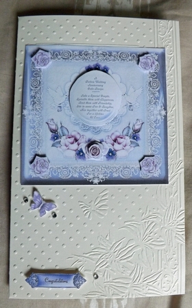 A Golden Wedding Anniversary Cake Recipe (1) 8x8 Card Topper by Ann McKenzie
