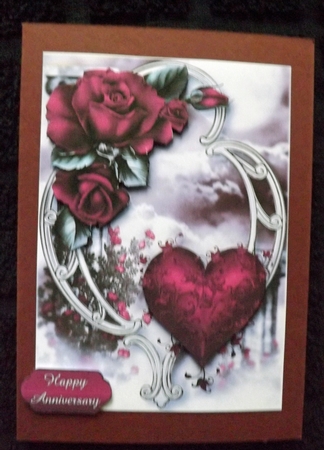 Hearts and Flowers - Red Roses by Ann McKenzie