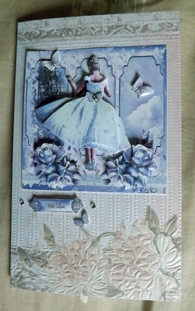 Beautiful Lilac Card Front Kit by Ann McKenzie