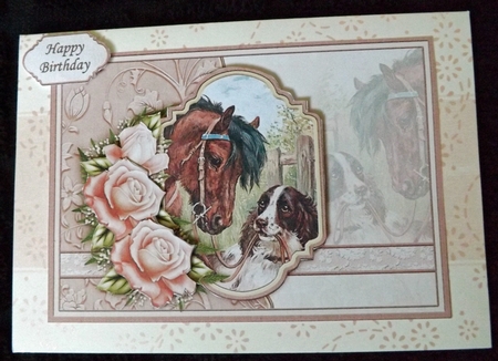 Special Friends Vintage Horse & Dog Decoupage by Ann McKenzie