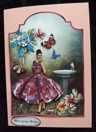 A Forest Flower - Shaped Card Front with Step by Step by Ann McKenzie