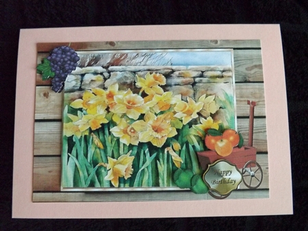 In the Garden with Daffodils, & Fruit by Ann McKenzie