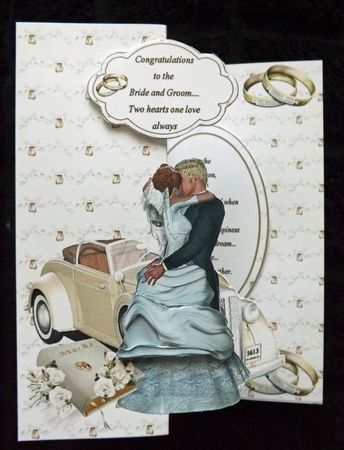 Bride and Groom Two Hearts One Love by Ann McKenzie
