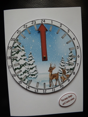 A Little Deer Advent Calendar Clock by Ann McKenzie