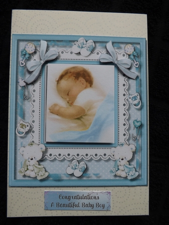 Congratulations a Beautiful Baby Boy by Ann McKenzie