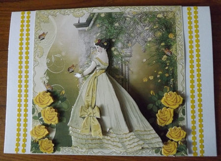 Victorian Lady Lemon Rose Walk Mini Kit by Ann McKenzie