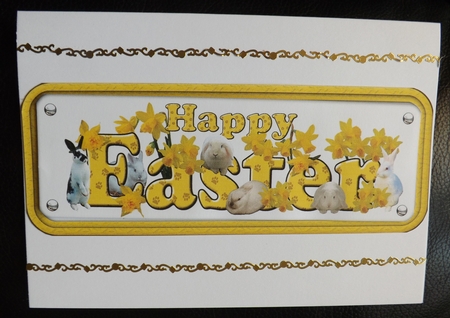 Bunny Easter Sign by Ann McKenzie
