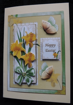 Daffodils and Butterflies Quick Card by Ann McKenzie