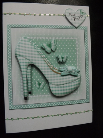 Green Gingham Shoes Mini Kit by Ann McKenzie