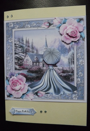 A Stroll Near the Mountains Card Front by Ann McKenzie