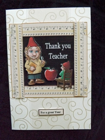 Ruler Gnome Thank You Teacher by Ann McKenzie