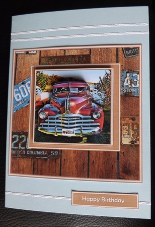 Number Plates - 50's Red Car by Ann McKenzie