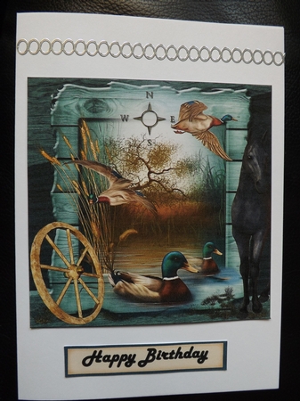 Fall Farm Scene Topper with Insert and Verse by Ann McKenzie