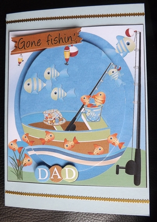 Gone Fishing 6x7 Dad by Ann McKenzie