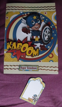 8x8 Super Hero Birthday Boy Mini Kit by Ann McKenzie