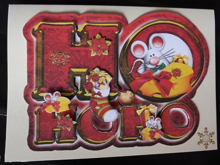 Ho Ho Christmas Card Kit by Ann McKenzie