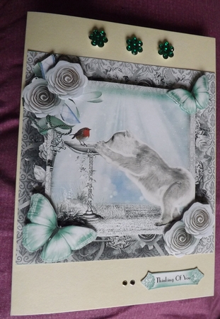 The Robin and the Polar Bear Card Front Kit by Ann McKenzie